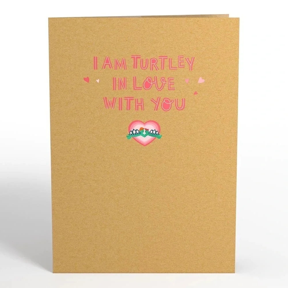 Turtley in Love Pop-Up Card, NWT 🐢